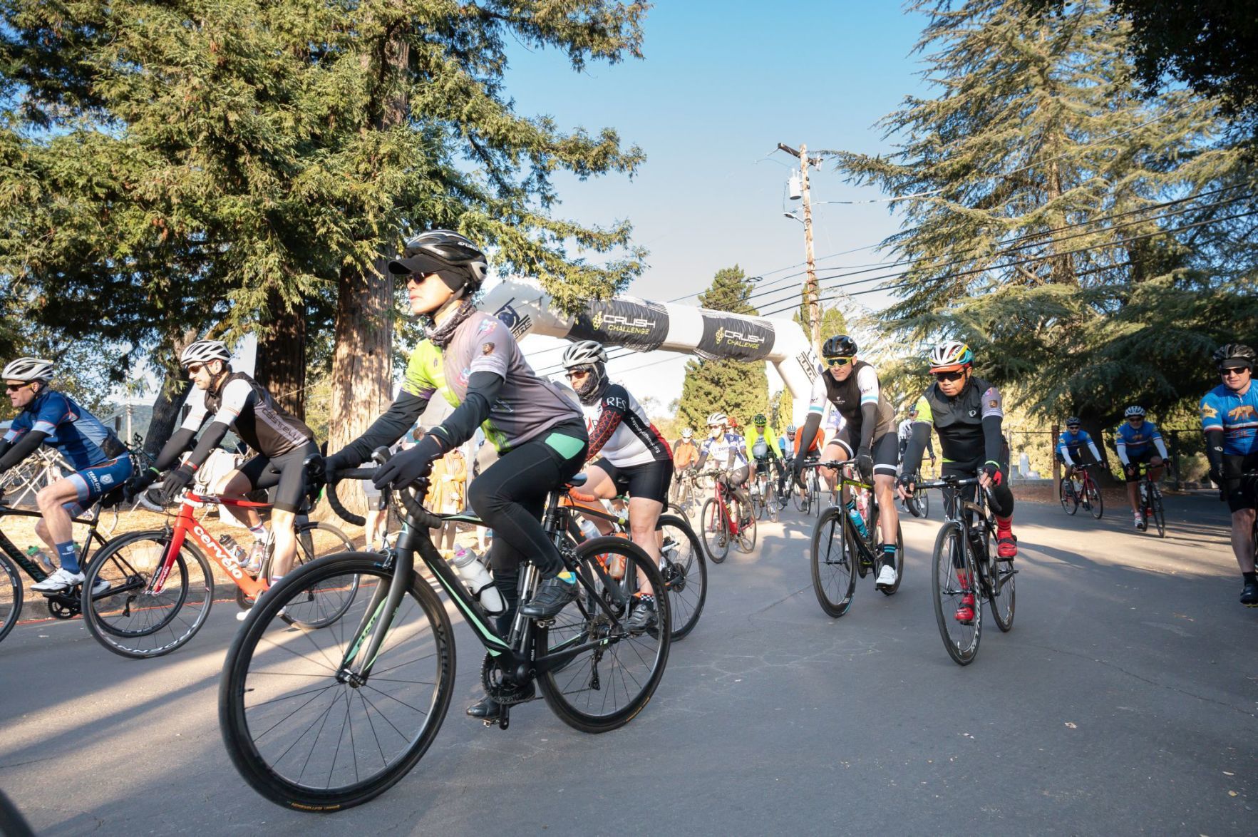 Riders on the 2019 Crush Challenge